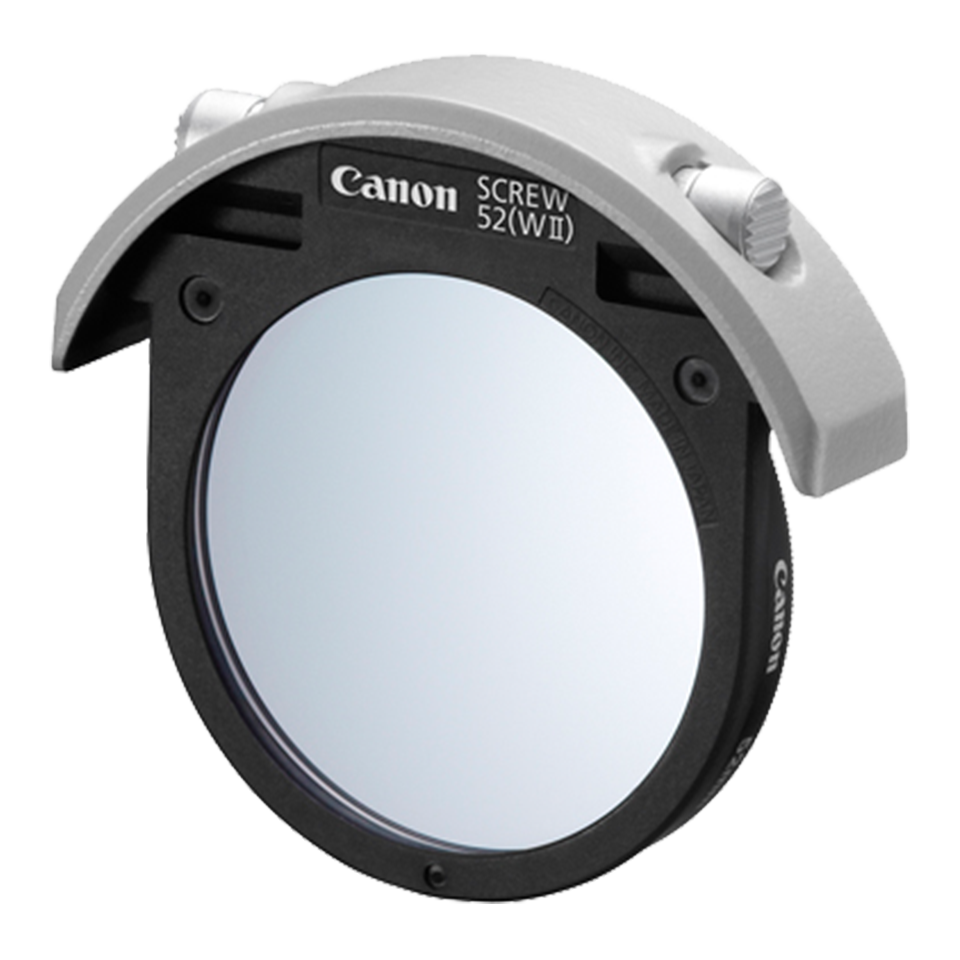 【中古】Canon ドロップインゼラチンフィルターホルダー52(WIII) FILTER52DGFW3 Discontinued items - Drop-in Screw Filter Holder 52 (WII) with